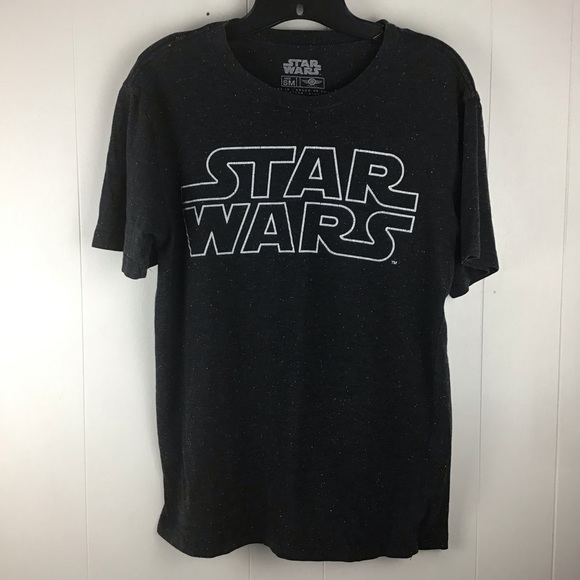 Star Wars Gray Slub Graphic Tee - Mad Engine Sz S